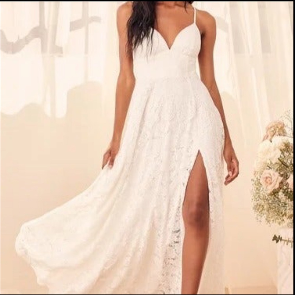 LuLu’s Essence of Love Lace maxi dress / gown